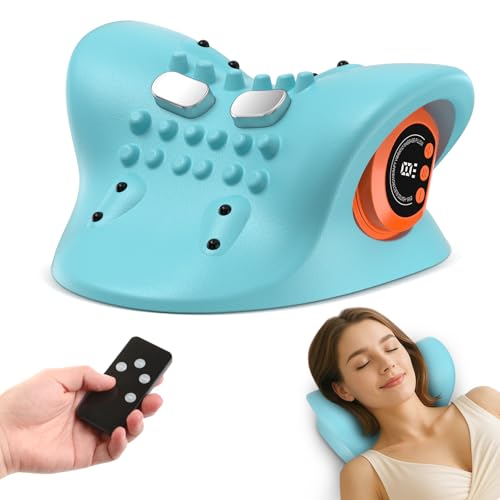 Neck Massager 2026 New Upgrade 3 in 1 Portable Massager with Heat &Comfortable Stretching–Adjustable Intensity for Neck & Shoulder Relaxation at Home,Office,Travel
