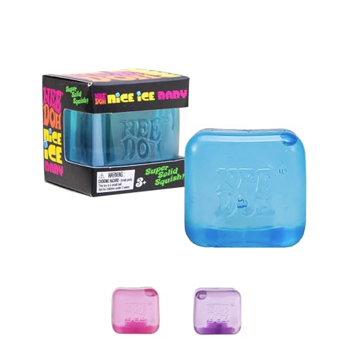 Schylling NeeDoh Nice Ice Baby - Sensory Squeeze Toy - Super Solid Squish - 1.25" Wide - Color May Vary (Pack of 1)