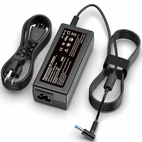 Replacement for HP Laptop Charger 65W 45W Computer Charger Smart Blue Tip Power Adapter