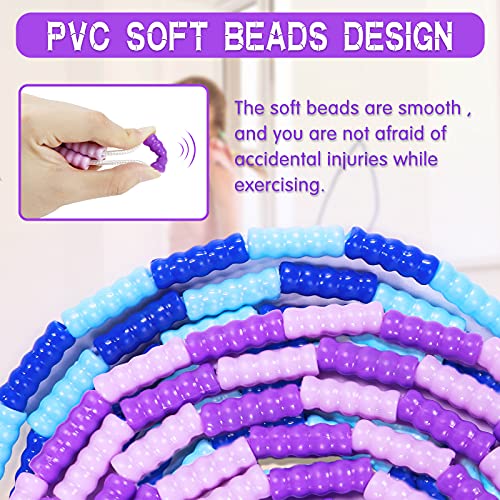 Supertrip Jump Rope Kids-Soft Beaded Skipping Rope Adjustable Tangle-Free Segmented Jumping Rope for Children and Students