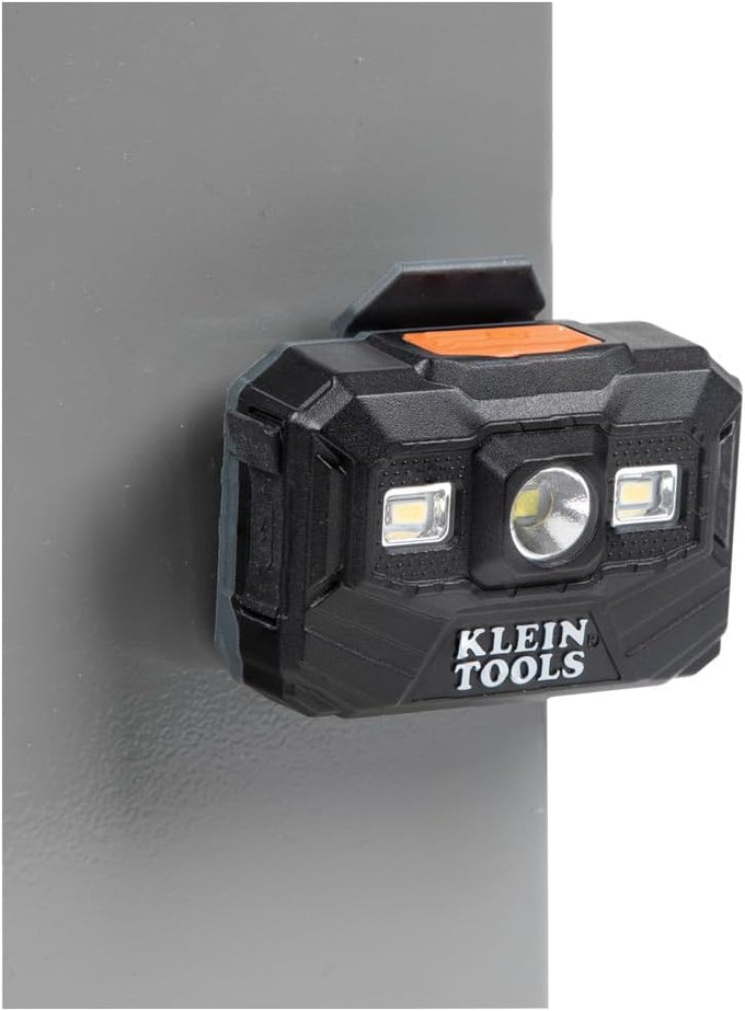 Klein Tools 56062 Rechargeable LED Headlamp / Worklight for Klein Hardhats, 300 Lumens, All-Day Runtime, 3 Modes, for Work and Outdoors
