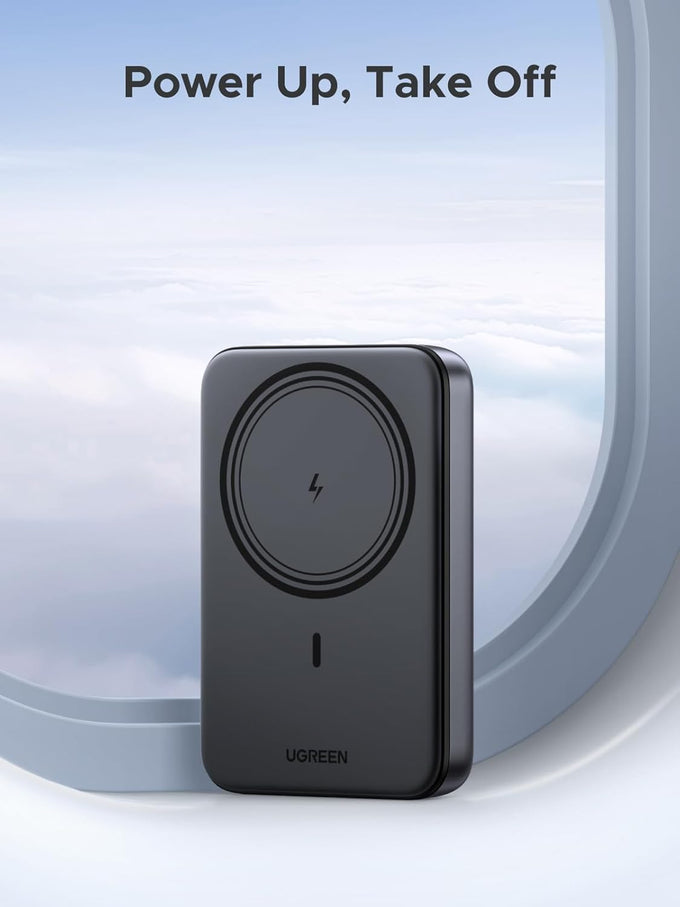 UGREEN Magnetic Power Bank,10,000mAh Wireless Portable Charger, PD 20W Fast Charging Battery Pack with USB-C for Magsafe, iPhone 17/17 Pro/17 Air/17 Pro Max/16/16 Pro/16 Pro Max, iPhone15/14/13 Series