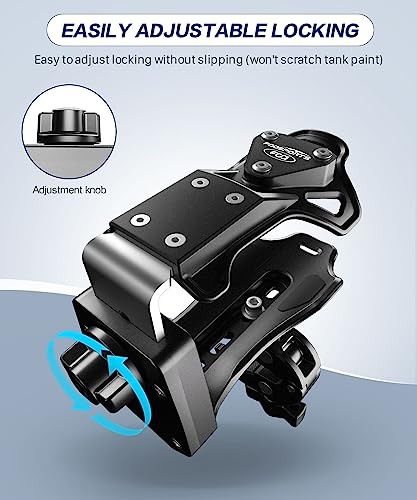 FODSPORTS Motorcycle ATV Cup Holder, Upgraded Motorcycle Drink Holder with 0.5-1.57" Metal Clamp, Universal Water Bottle Holder for Bike Scooter Boat Stroller Golf Push Cart Wheelchair Tractor