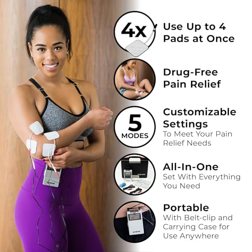 TENS 7000 Digital TENS Unit with Accessories – Muscle Stimulator Machine for At-Home Use