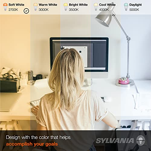 Sylvania ECO LED BR30 Light Bulb, 65W = 10W, Dimmable, Frosted Finish, 650 Lumens, 2700K, Soft White - 4 Pack (40870)
