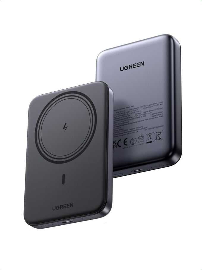 UGREEN Magnetic Power Bank,10,000mAh Wireless Portable Charger, PD 20W Fast Charging Battery Pack with USB-C for Magsafe, iPhone 17/17 Pro/17 Air/17 Pro Max/16/16 Pro/16 Pro Max, iPhone15/14/13 Series