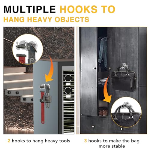 DIYMAG Magnetic Hooks, 30lbs+ Magnet Hook 2026 Cruise Cabin Ship Essentials Heavy Duty Strong Magnets Refrigerator Fridge Hanging for Classroom Beach Vacation Kitchen Grills Home 20 Pack (Silver)