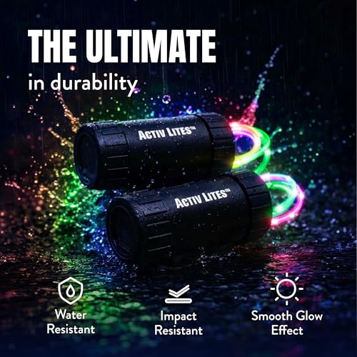 Activ Life 2-Tire Pack LED Bike Wheel Lights with Batteries Included, Get 100% Brighter and Visible from All Angles for Ultimate Safety and Style