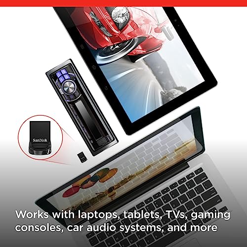 SANDISK 128GB Ultra Fit USB 3.2 Gen 1 Flash Drive - Up to 400MB/s, Plug-and-Stay Design - SDCZ430-128G-GAM46