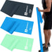 A AZURELIFE Resistance Bands - Professional Non-Latex Elastic Bands for Yoga, Pilates, Rehab