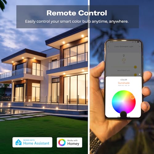 THIRDREALITY Zigbee Smart Color Bulb ZL1 4Pack,Compatible with Home Assistant(ZHA&Z2M), SmartThings,Aeotec,Homey,Hubitat or Echo Devices With Built-in Hub,A19 RGBCW Bulb,2700K-6500K Tunable,800 Lumens