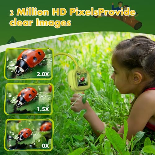 Daxiongmao Borescope Camera with Light for Kids | STEM Science Educational Toy for 3 4 5 6 7 8 Years Old Boys & Girls | Birthday Gift for Outdoor Adventures & Nature Discovery (Yellow)