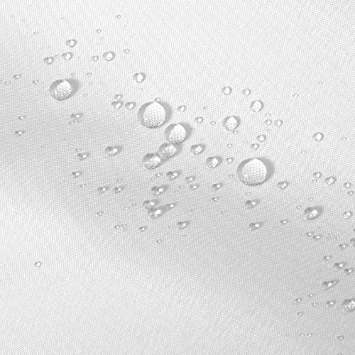 ALYVIA SPRING Waterproof Fabric Shower Curtain Liner with 3 Magnets - Soft Hotel Quality Cloth Shower Liner, Light-Weight & Machine Washable - Standard Size 72x72, White