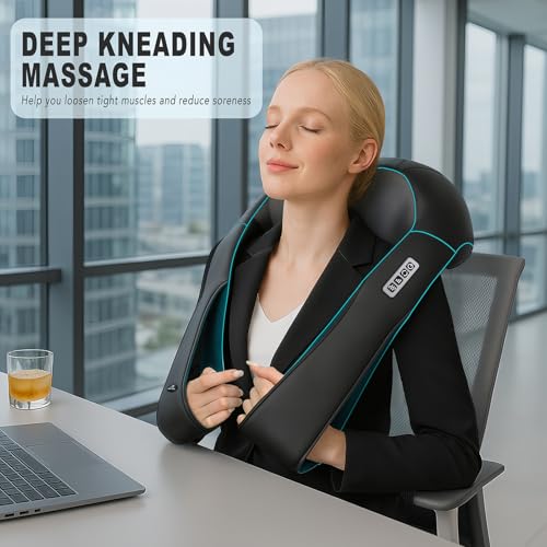 MagicMakers Shiatsu Neck Massager with Heat for Pain Relief Deep Tissue – Valentine's Day Gifts for Him, Her | Ideal for Men, Women, Mom & Dad – Amazing Back & Shoulder Relief from Daughter or Son