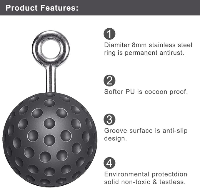 SELEWARE Non-Slip Pull Up Power Balls for Strength Training and Forearm Exercise
