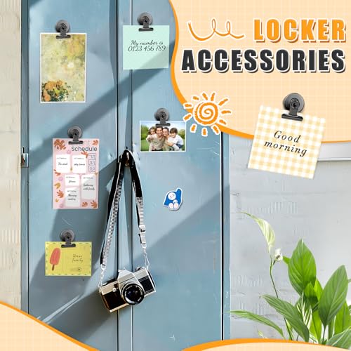Grtard 12 Pack Magnetic Clips, Fridge Magnets Refrigerator Magnets, Strong Magnetic Clips Heavy Duty, Whiteboard Magnet Clip for Office Home Classroom Organization Kitchen Accessories(Black)