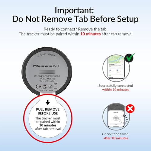 Air Tracker Tag - 2 Pack [Apple MFi Certified] Bluetooth Trackers Works with Apple Find My (iOS Only) - IP67 Waterproof Item Finders | Track Keys, Wallet, Luggage, Backpack