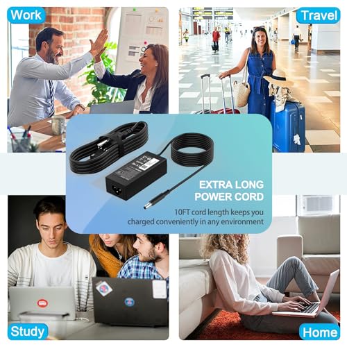 65W Charger for Dell Laptop Charger,AC Adapter for Dell Inspiron 15 3000 5000 Series 15-3552 3558 3565 3567 5551 5552 5555 5558 5559 Laptop Power Supply Cord