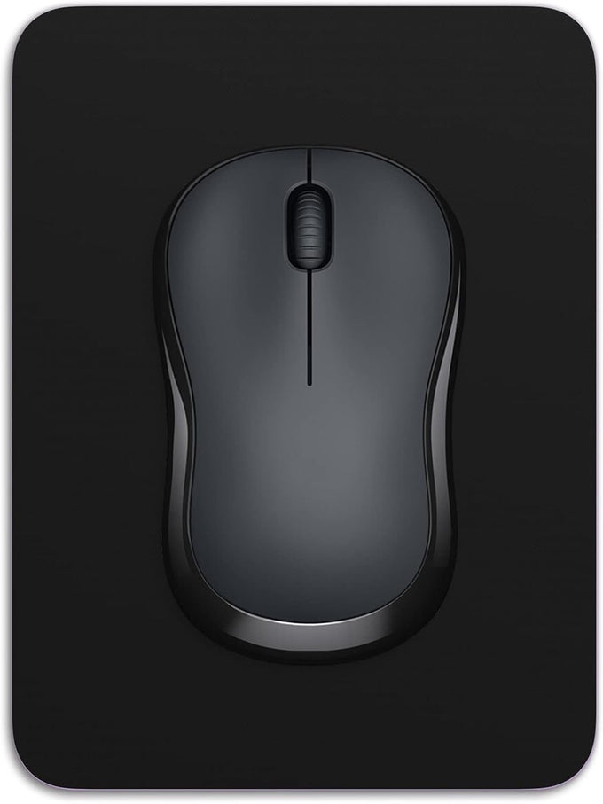 Dapesuom Small Mouse Pad, 6 x 8 Inch Thick Rubber Premium-Textured Non-Slip Portable & Washable Mini Mouse Mat for Women Men Wireless Laptops Keyboard Tray Gaming Work Computer Office Travel, Black