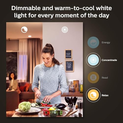 Philips Hue A19 LED Smart Light Bulb - White and Color Ambiance - 60W Indoor Light Bulb - Control with Hue App - Works with Alexa, Google Assistant and Apple Homekit - 3 Pack