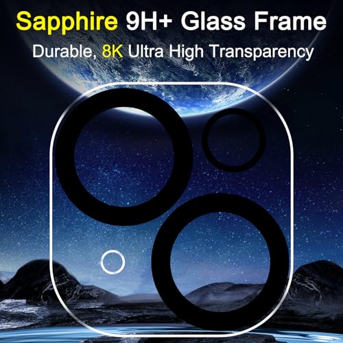 Ferilinso for iPhone 14 iPhone 15 iPhone 14 Plus iPhone 15 Plus Camera Lens Protector for iPhone 13 13 Mini Lens Screen Protector Accessories Cover 9H Protection Case Friendly 6 Pack