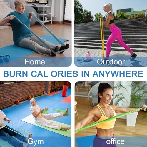 Lianjindun 5 Pcs Professional Resistance Bands. Latex-Free, Pilates Band, Work Out Bands, Stretch Bands for Working Out Women or Men, Exercise Bands Set for Pilates, Physical Therapy, Yoga