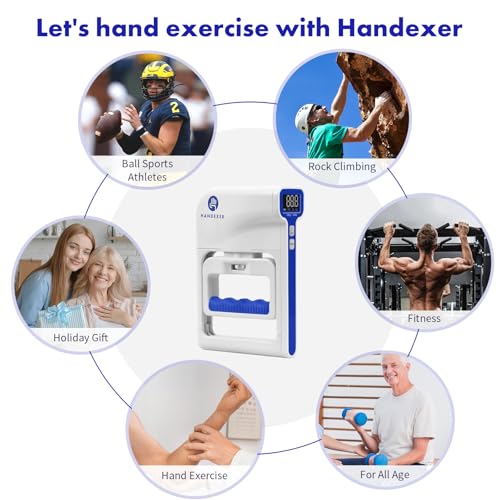 Grip Strength Tester 265lb/120kg, Digital Hand Dynamometer FDA Registered with Backlit LCD for Grip Strength Testing and Training
