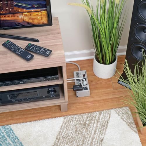 Tripp Lite ISOBAR6ULTRA Isobar 6 Outlet Heavy Duty Power Strip Surge Protector, 3330 Joules, 6ft Cord, Flat Plug, Metal Power Strip, Industrial Garage Work Shop Bench, Under Desk and Wall Mountable