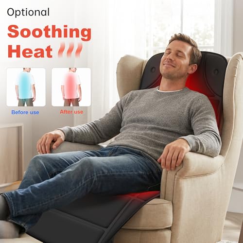 CILI Full Body Massage Mat with Heat, Vibration Back Massage Pad, Full Body Massager for Bed Chair Sofa, Massage Mattress Pad