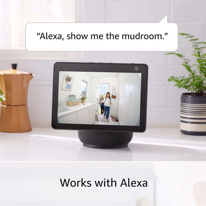 Ring Indoor Cam, Home or business security in 1080p HD video, Black