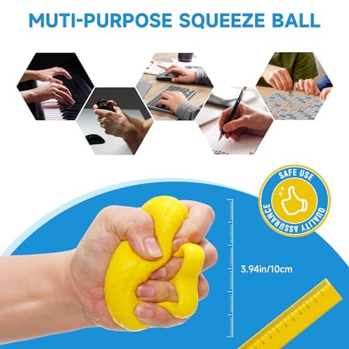 Fanwer Finger Exerciser Hand Squeeze Ball – Grip Strength Trainer for Fingers, Hands & Wrists, Finger Extension Exerciser for Exercise, Rehab, Arthritis & Carpal Tunnel Support