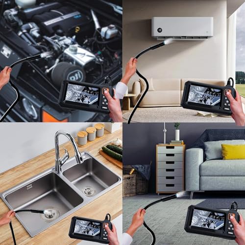 Daxiongmao Endoscope Camera with Light, 1080P HD Borescope, IP67 Waterproof Snake Camera – Ideal for Inspecting Walls, Vents, Automotive Engines, Pipes – A Great Gift Tool for Men (16.5ft)