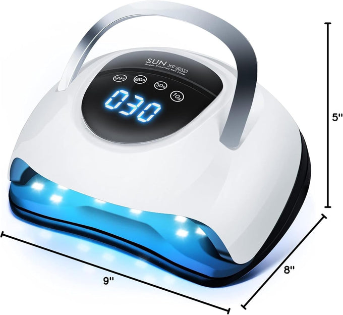 268W UV LED Nail Lamp, 2026 Upgrade UV Light for Gel Nails with 57 Beads, Nail Dryer with 4 Timer Setting & LCD Touch Display, Professional Nail Lamp – Best Gifts