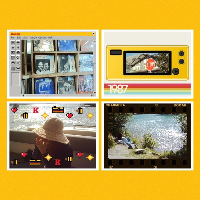 KODAK CHARMERA Keychain Digital Camera Blind Box Single Box (1PC),Mini Camera,Digicam,Video Recording,Bag Charm,Film Simulation Presets,1.6 Megapixels,Micro SD Card Slot,for Beginners Teens and Adults