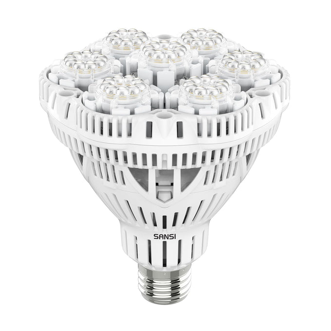SANSI Grow Lights for Indoor Plants, Full Spectrum 36W Grow Light Bulbs (400 Watt Equiv) with Optical Lens for High PPFD, PPF 65.6 umol/s LED Energy Saving Plant Light for Indoor Growing Seed Starting