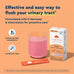 Uqora Flush - Urinary Tract* with D-Mannose, Vitamin C, Vitamin B6, Potassium, Magnesium & Calcium - Gluten-Free & Vegan - Pink Lemonade Flavor - 10 Packets (1 Pack)