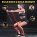 ROSAPOAR Resistance Bands - Natural Latex Workout Bands for Fitness, Stretching, Powerlifting