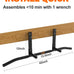 Fitarc Joist Mount Pull Up Bar - Heavy Duty Steel Ceiling Chin Up Rack for Home Gym