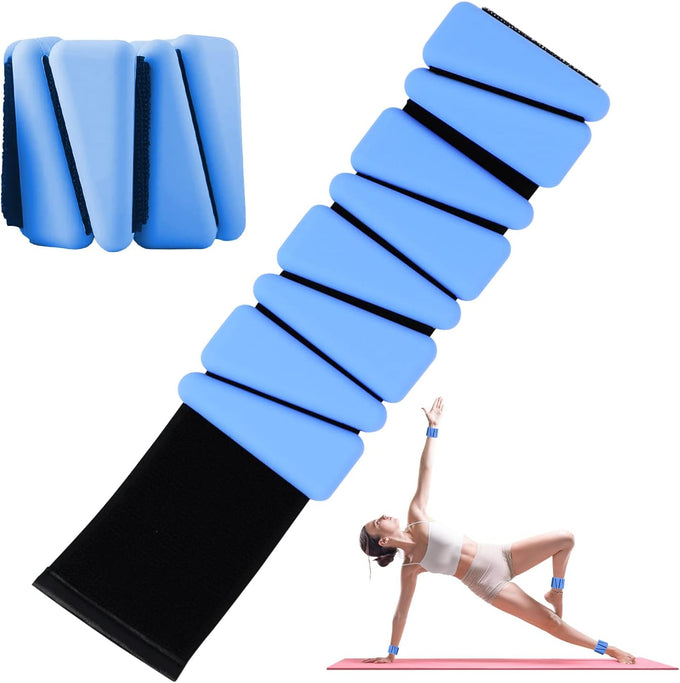 Adjustable Wrist Weights Set of 2, 1lb Each, for Women & Men, Silicone, Sweat-Proof