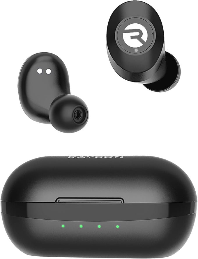Raycon Everyday Classic Bluetooth Wireless Earbuds + Microphone with Active Noise Canceling, Sweat & Water-Resistant Earphones, Ear Buds Wireless Bluetooth 32 Hours Playtime (Black)