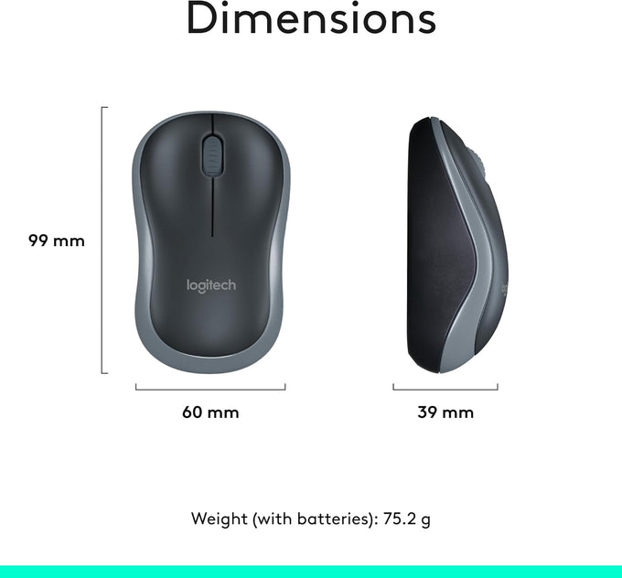 Logitech MK270 Wireless Keyboard and Mouse Combo for Windows, 2.4 GHz, 8 Multimedia Keys, PC, Laptop, Wireless Keyboard Compact Mouse Combo - Black Visit the Logitech Store