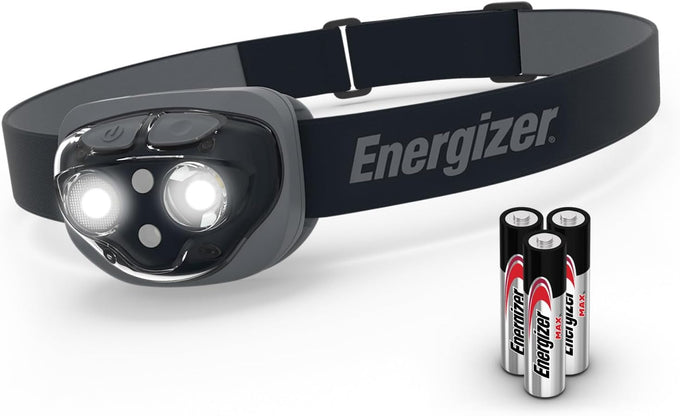 Energizer PRO LED Headlamp, IPX4 Water Resistant Headlamps, High-Performance Head Light for Outdoors, Camping, Running, Storm, Survival LED Light for Emergencies (Batteries Included)