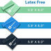 A AZURELIFE Resistance Bands - Latex-Free Exercise Bands for Strength Training, Yoga, Rehab