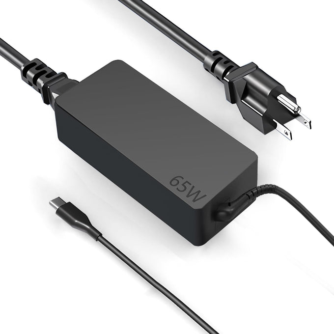 USB C 65W Laptop Charger Compatible with Lenovo Thinkpad X1 X13 T14 T15 T480s T580s ADLX65YDC2A ADLX65YLC2D Yoga 7i 9i C930 C940 Chromebook C330 S330 100e 300e 65W Laptop Power Supply Adapter Cord
