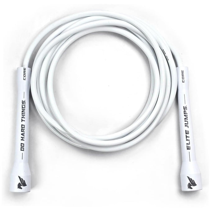 Elite Jumps Adjustable Jump Rope – 6mm PVC Training Rope for Fitness & Cardio | Indoor/Outdoor Skipping Rope with Unbreakable Handles, Non-Kinking Cord & Smooth Rotation for Boxing & Strength