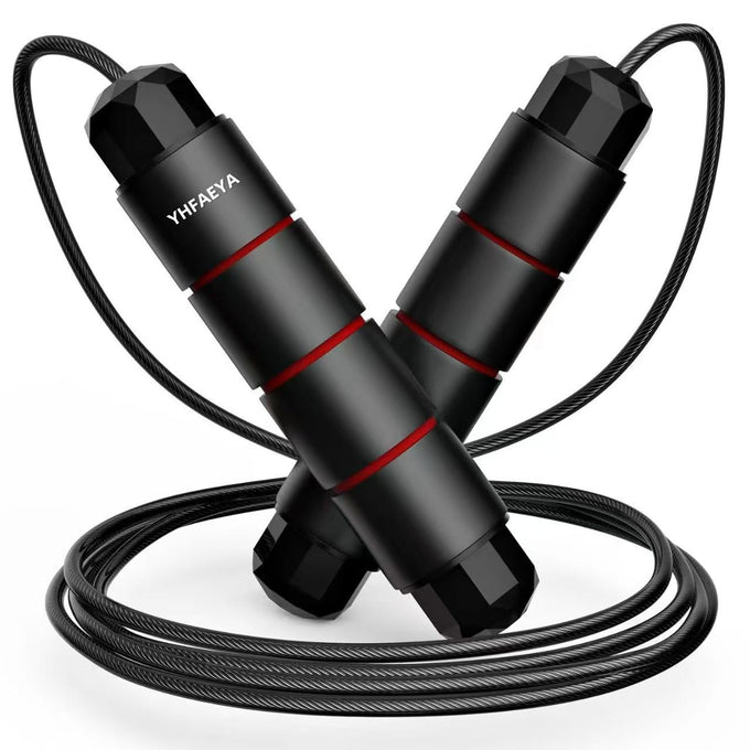 Jump Rope,Adjustable Jumping Rope,Tangle Free Fast Ball Bearings skipping rope,Suitable for Men, Women, and Kids,Fitness,Workout and Slimming at Home,School.