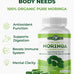 PURA VIDA MORINGA Organic Moringa Capsules, Pure Moringa Leaf Powder Single Origin for Energy, Metabolism & Immune Support, 120ct, 500mg Caps