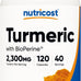 Nutricost Turmeric Curcumin with BioPerine, 2300mg, 120 Veggie Capsules, Gluten Free, Non-GMO