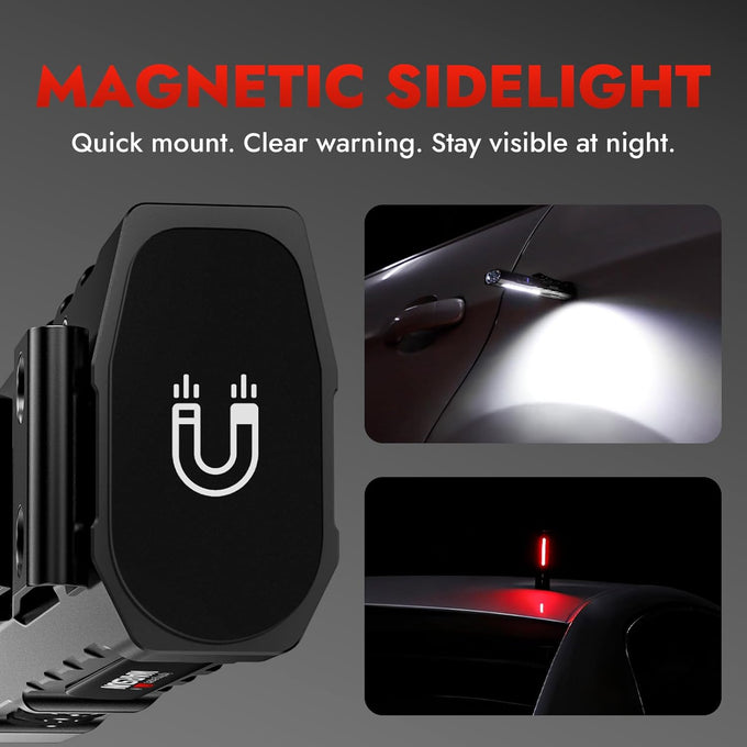 WARSUN T9 PRO Rechargeable EDC Flashlight – 1500 Lumens LED Pocket Flashlight, Magnetic Work Light with Clip for Dog Walking, Camping, Hiking, Car Repair, Night Walking and Everyday Carry
