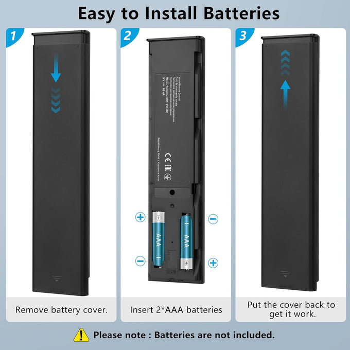 Voice Replacement Remote Control for Sony-Bravia-TVs，for All Sony 4K UHD LED LCD HD Smart TVs. 1-Year Warranty.